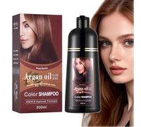 Coconut & Argan Oil Hair Color Shampoo (Brown) - 3in1 Formula, 500ml