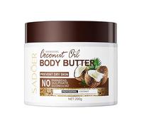 Coconut Body Butter for Dry Skin, Hand & Body Moisturizer with Organic Coconut Oil, Body Moisturizer for Smooth and Radiant Skin, 24-Hour Moisture Skin Care