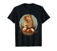 Coconut Capybara Coconut Fruit Nature Animal Art Wildlife T-Shirt