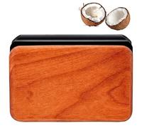 Coconut Car Air Fresheners, Wooden with Clip, Long-Lasting for Interior, Coconut Scented Rituals Car Air Freshener
