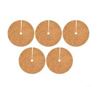 Coconut Coir Flat Mat Designed for Adjustable Center Cut to Accommodate Various Stem Sizes While Limiting Grass Growth and Water Loss (23CM)