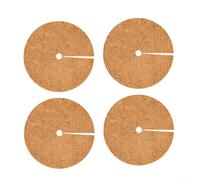 Coconut Coir Mulch Mat Tree Ring Protector for Garden Control and Potted Plant Moisture Cover, Natural Fibre Liner with Winter Protection Pad, Eco Friendly Discs(45CM)