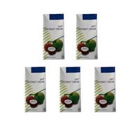 Coconut Cream 5X1L - 90% Fresh Coconut Extract - Vegan, Dairy & Gluten Free Cream for Cooking Curries, Soups, Desserts & Sauces