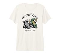 Coconut Creek Florida USA Funny Manatee and Alligator Design Premium T-Shirt