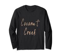 Coconut Creek Florida Vintage Elegant Design Long Sleeve T-Shirt