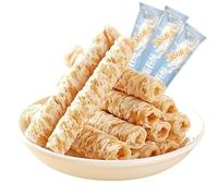 Coconut crispy roll cookies, ready-to-eat pastries, healthy breakfast bread, nutritious coarse grain foods, delicious casual snacks, candies, convenience biscuit, desserts (80pcs (about 240g))