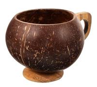 Coconut Cup Coconuts Drinking for Cocktail Goblet Cups Hawaiian Party Cups Wine Cups Teacup Water Glasses Coconuts-shell with High Foot Glasses