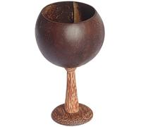 Coconut Cup Coconuts Drinking for Cocktail Goblet Cups Hawaiian Party Cups Wine Cups Teacup Water Glasses Coconuts-shell with High Foot Glasses