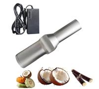 Coconut Cutter Tool,Portable Electric Sugarcane Peeler, Stainless Steel Sugarcane/Coconut Peeling Machine, for Coconut/Winter Claw/Taro/Pineapple