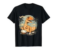 Coconut Dinosaur Artwork Coconut T-Rex Nature Coconut Fruit Value Graphic T-Shirt, Men, Black, XL