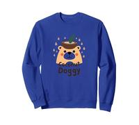 Coconut Doggy: Cute Tropical Pet Lover Gift Sweatshirt, Adult Unisex, Royal Blue, XL