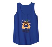 Coconut Doggy: Cute Tropical Pet Lover Gift Tank Top, Women, Royal Blue, L