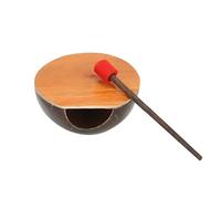 Coconut Drum, Meditation Percussion Instrument, ASMR Accompaniment, Wooden Fish Sound