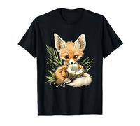 Coconut Fennec Fox Coconut Fruit Wildlife Animal Art Nature T-Shirt