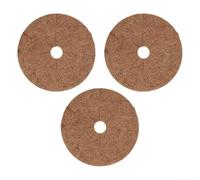Coconut Fiber Mulch Discs for Greenhouse and Patio Use - Sustainable Coir Rings to Enhance Root Microclimate and Soil Health (20CM)