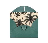 Coconut Grove Dark Green Patterns greeting card 6x4 inches with envelope, covering birthdays, weddings and other occasions