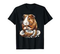 Coconut Guinea Pig Coconut Fruit Nature Wildlife Animal Art T-Shirt