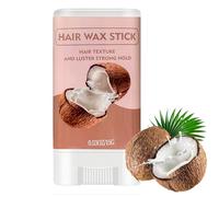 Coconut Hair Wax Stick for Flyaways, Non-greasy Lasting Smoothing
