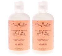 Coconut & Hibiscus Curl & Style Milk - Pack of 2 by Shea Moisture for Unisex - 8 oz Cream