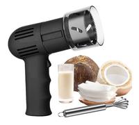 Coconut Hole Opener, Electric Coconut Opener, with Coconut Scraper, One Key to Open Coconut Punching Small Size Tool and Lightweight Suitable for Home and Commercial Use
