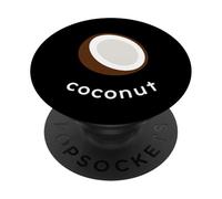 Coconut Illustration - Tropical Summer Fruit PopSockets Adhesive PopGrip