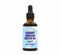 Coconut Jamaican Castor Oil - 100% Natural Blend for Hair Growth & Scalp Nourishment - Strengthens, Softens & Restores Shine - Cold-Pressed & Unrefined 50ml