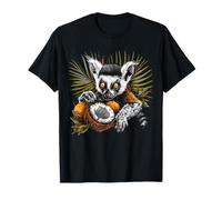 Coconut Lemur Nature Wildlife Coconut Fruit Lemur Lover T-Shirt