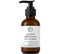 Coconut Milk & Honey Face Cleanser - Natural & Organic - Gently Cleanse and Renew Skin While Moisturizing - With Soothing Organic Aloe, Hydrating Coconut Milk and Purifying Honey Gel - Foxbrim 6OZ