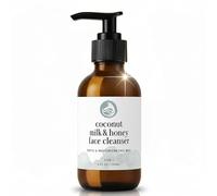 Coconut Milk & Honey Face Cleanser - Natural & Organic - Gently Cleanse and Renew Skin While Moisturizing - With Soothing Organic Aloe, Hydrating Coconut Milk and Purifying Honey Gel - Foxbrim 6OZ
