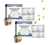 Coconut Mint Whitening Strips, Mint Strips, Non-Slip Enamel-Safe Strip, Sensitive Teeth whitening Strip Kit, Friendly Teeth Whitener for Smoking, Coffee, Wine Stain (2PC)