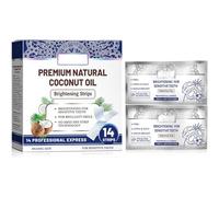 Coconut Mint Whitening Strips, Teeth Whitening, Sensitive Teeth Friendly WhiteningStrip, Fresh Breath Cleaning WhiteningTeeth (1box)