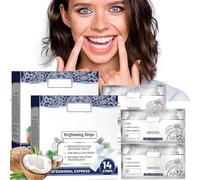 Coconut Mint Whitening Strips, Teeth Whitening Strips, Non-Slip Whiten Strip - Protect Tooth Enamel, Professional and Safe Teeth Whitenings Strip, Gently Teeths Stain Remover, Fresh Breath (2PCS)
