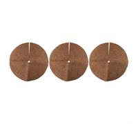 Coconut Mulch Discs 3pcs Natural Coir for Root Protection Easy Trim | Made from natural coconut coir Suitable for various plant pots and locations Offers high water retention and soil temperature