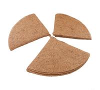 Coconut Mulch Discs for Planters - Natural Coco Coir Barrier Mat with High Water Retention, 0.6-0.8 cm Thick, 3-Pack (20/30/35/37/40/45/46/6(46CM)
