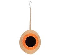 Coconut Nest, Bird Coconut House Shell Cage, Bird Nest Hamster Breeding Nest, Braided Coconut Hideaway Toy