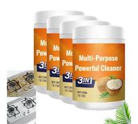 Coconut Oil Cleaning Paste, All Purpose Cleaning, Multi Degreaser, Removes Stains on Microwave, Oven, Stove top, Also for Bathroom, Shower, Glass and Sink, Durable Stain (4PCS)