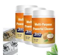 Coconut Oil Cleaning Paste, All Purpose Cleaning, Multi Degreaser, Removes Stains on Microwave, Oven, Stove top, Also for Bathroom, Shower, Glass and Sink, Durable Stain (3PCS)