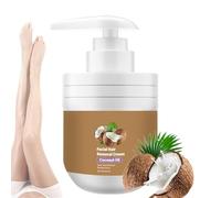 Coconut Oil Facial Hair Removal Cream, Crema Depiladora Para Mujer, Facial Hair Removal Cream for Women, Facial Depilatory Creams, Coconut Oil Based Gentle Body Hair Remover Creams (1 Pcs)