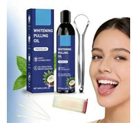 Coconut Oil for Teeth Pulling,Oil Pulling,Coconut Oil Pulling Mouthwash for Teeth Whitening & Fresh Breath,Natural Formula,100ml with Tongue Scraper Included and 60 toothpicks