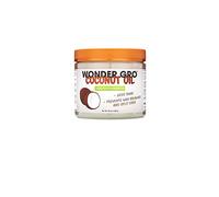 Coconut Oil Hair Grease Styling Conditioner, 12 fl oz - adds Shine - Prevents Breakage & Split Ends by Wonder Gro