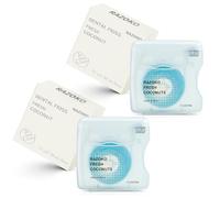 Coconut-Oil Infused Woven Dental Floss,Vegan and Cruelty-Free,Coconut 6 Month Supply (33 Yds x 2 Units)