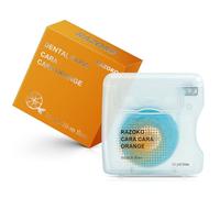 Coconut-Oil Infused Woven Dental Floss,Vegan and Cruelty-Free,Orange 6 Month Supply (33 Yds x 1 Units) (Orange)