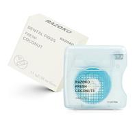 Coconut-Oil Infused Woven Dental Floss,Vegan and Cruelty-Free,Orange 6 Month Supply (33 Yds x 1 Units) (Coconut)