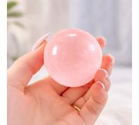 Coconut Oil Stress Ball, Soft Squishy Stress Ball for Stress Relief, Crunchy Sensory Ball for Desk, Office and Home Use for Adult (Sakura Pink, 2.4 in)