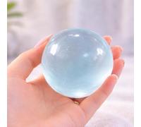 Coconut Oil Stress Ball, Soft Squishy Stress Ball for Stress Relief, Crunchy Sensory Ball for Desk, Office and Home Use for Adult (Mint Blue, 2.4 in)