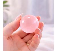 Coconut Oil Stress Ball, Soft Squishy Stress Ball for Stress Relief, Crunchy Sensory Ball for Desk, Office and Home Use for Adult (Sakura Pink, 1.6 in)