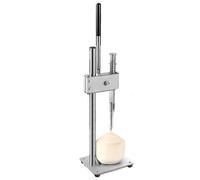 Coconut Opener Machine, Manual Vertical Coconut Cracker & Opener Tool with Adjustable Height, Pressure Rod, Stainless Steel Anti-Slip Base for Home Kitchen, Restaurant, Fruit Shop