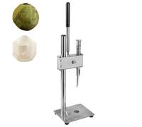 Coconut Opener Machine, Manual Vertical Opening Machine with Adjustable Height, Pressure Rod & Stainless Steel Anti-Slip Base, Coconut Opener Tool Set for Home Fruit Shop Restaurant A