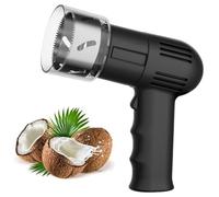 Coconut Opener Shelling Tool, Stainless Steel Coconut Puncher, 6cm/2.36in Aperture, Portable Electric Machine Punching, Manual Small Beverage Meat Extractor for Kitchen Party Beach Commercial Home