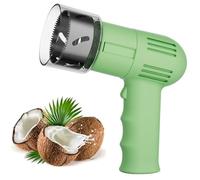 Coconut Opener Shelling Tool, Stainless Steel Coconut Puncher, 6cm/2.36in Aperture, Portable Electric Machine Punching, Manual Small Beverage Meat Extractor for Kitchen Party Beach Commercial Home